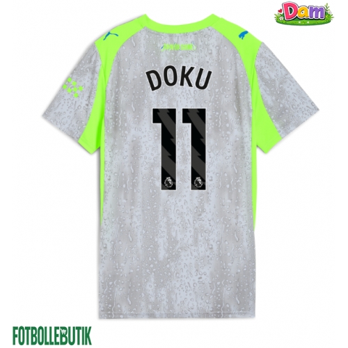 Manchester City Jeremy Doku #11 Tredje Tröja Kvinnor 2025-26 Kortärmad